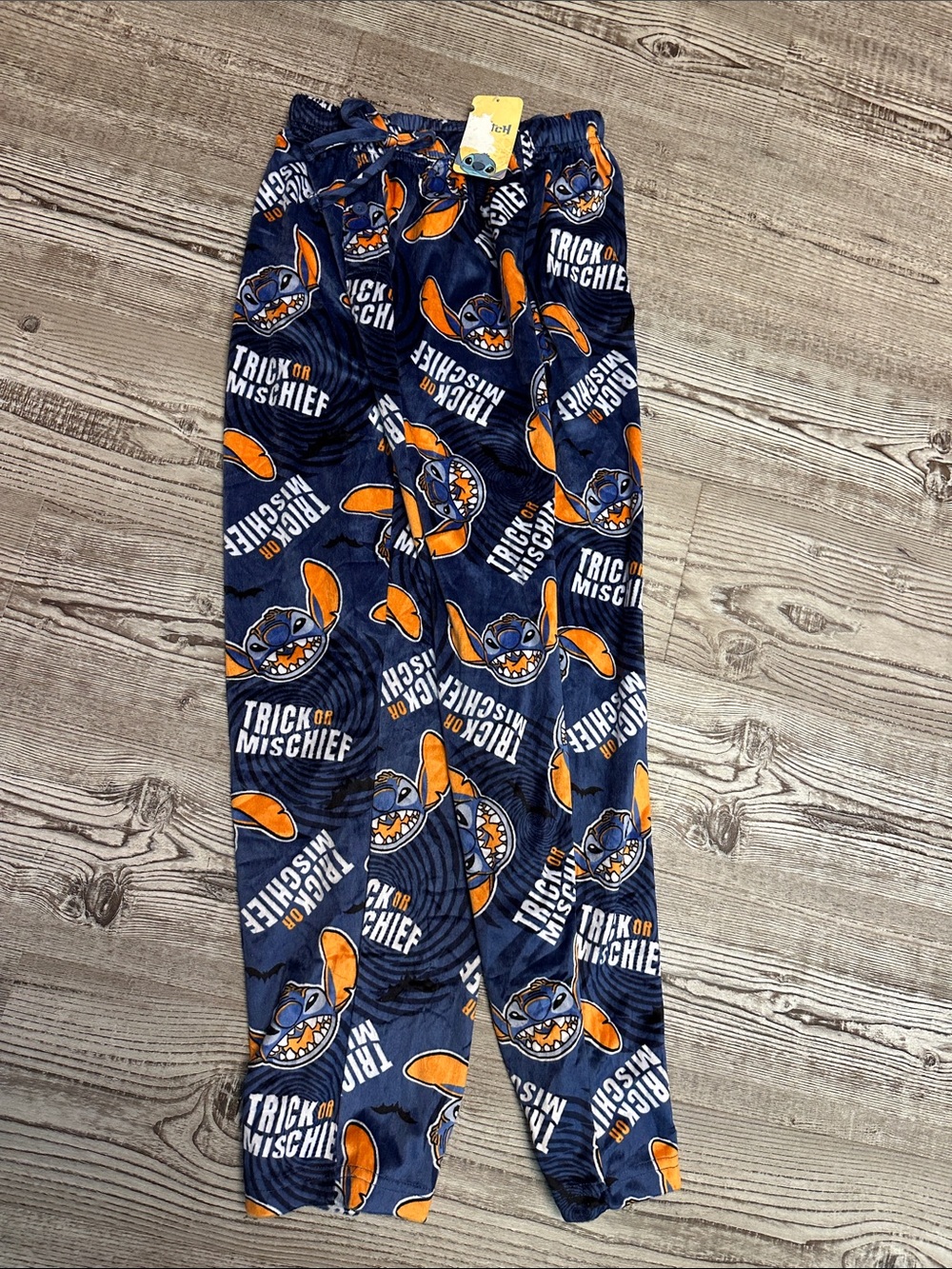 Disney Stitch Navy & Orange 'Trick or Mischief' Women's Pajama Pants